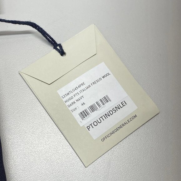 Officine Générale “Hugo” Italian Fresco Pants – Size 46 (NWT) - Picture 3 of 11